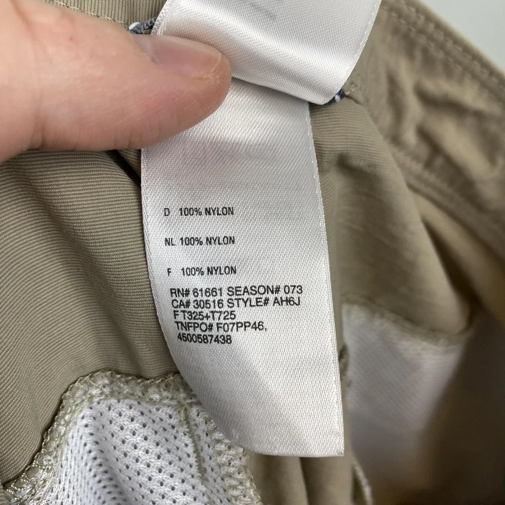The North Face Pants Mens 34 Khaki Nylon‎ Hiking Outdoor Utility Paramount AHJG